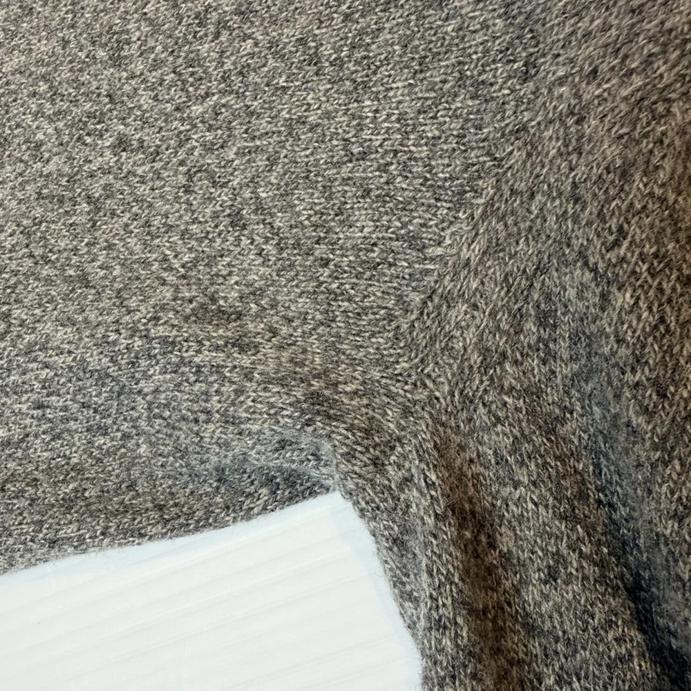 Banana Republic Men’s Shawl Collar Sweater Gray Merino Wool Pullover Size Small